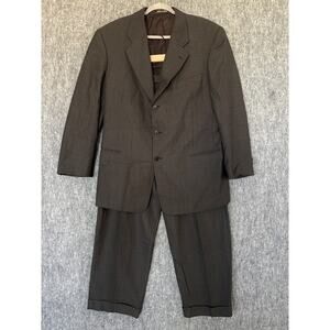 MANI Made in‎ Italy Men's Pure Virgin Wool Suit- Size 44R Jacket/ 34x29 Pants